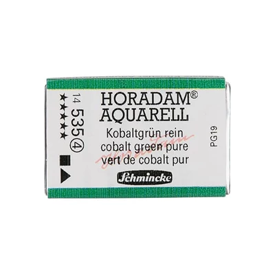Akvarelová farba Schmincke Horadam, 1/1 v celej panvičke, granulačná - 535, cobalt green pure