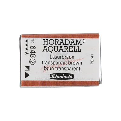 Akvarelová farba Schmincke Horadam, 1/1 v celej panvičke - 648, transparent brown