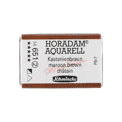 Akvarelová farba Schmincke Horadam, 1/1 v panvičke, granulačná - 651, maroon brown