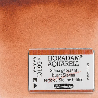 Akvarelová farba Schmincke Horadam, 1/1 v celej panvičke - 661, burnt sienna