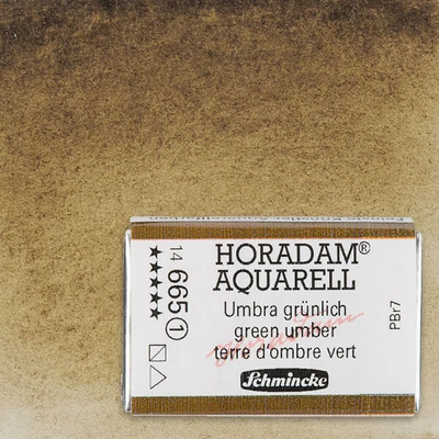 Akvarelová farba Schmincke Horadam, 1/1 v celej panvičke, granulačná - 665, green umber