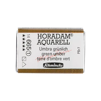 Akvarelová farba Schmincke Horadam, 1/1 v celej panvičke, granulačná - 665, green umber