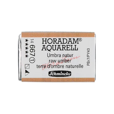 Akvarelová farba Schmincke Horadam, 1/1 v celej panvičke, granulačná - 667, raw umber