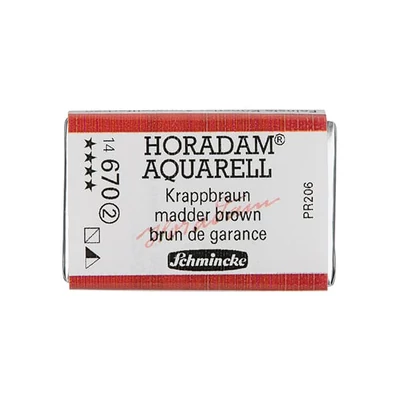 Akvarelová farba Schmincke Horadam, 1/1 v celej panvičke - 670, madder brown