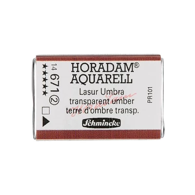 Akvarelová farba Schmincke Horadam, 1/1 v panvičke - 671, transparent umber