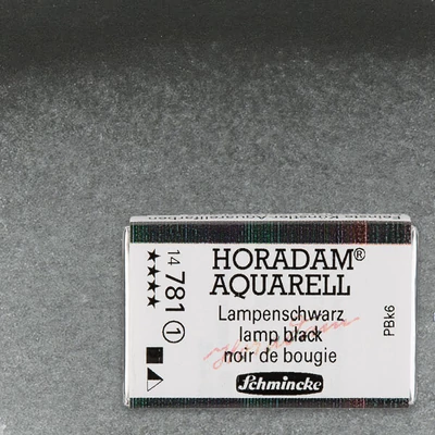 Akvarelová farba Schmincke Horadam, 1/1 v celej panvičke - 781, lamp black