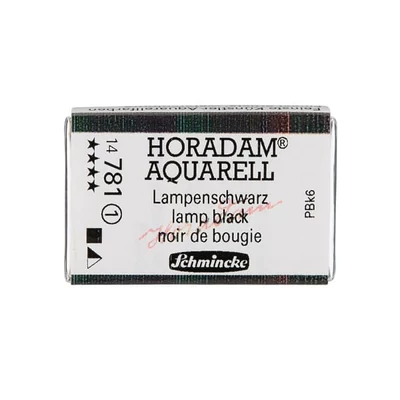 Akvarelová farba Schmincke Horadam, 1/1 v celej panvičke - 781, lamp black