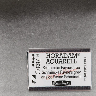 Akvarelová farba Schmincke Horadam, 1/1 v celej panvičke - 783, schmincke payne's grey
