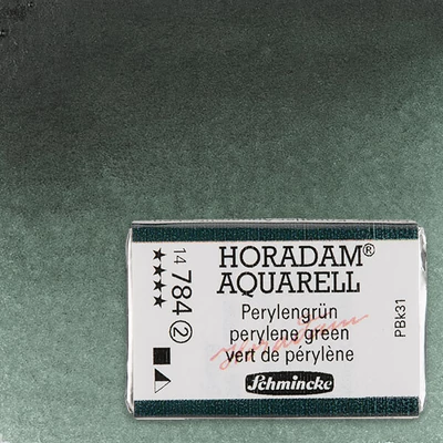 Akvarelová farba Schmincke Horadam, 1/1 v panvičke - 784, perylene green
