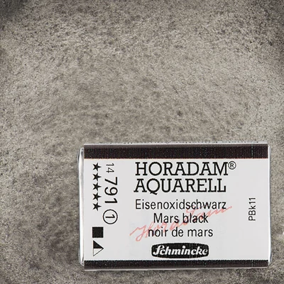 Akvarelová farba Schmincke Horadam, 1/1 v panvičke, granulačná - 791, mars black