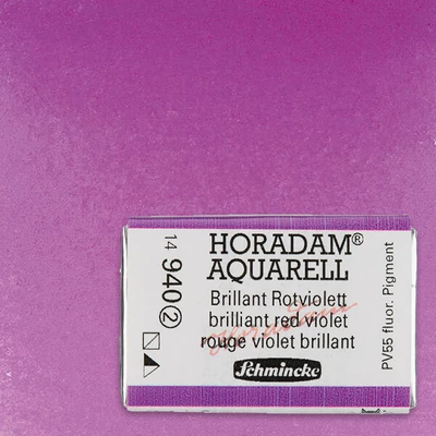 Akvarelová farba Schmincke Horadam, 1/1 v celej panvičke - 940, brilliant red violet