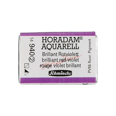 Akvarelová farba Schmincke Horadam, 1/1 v celej panvičke - 940, brilliant red violet
