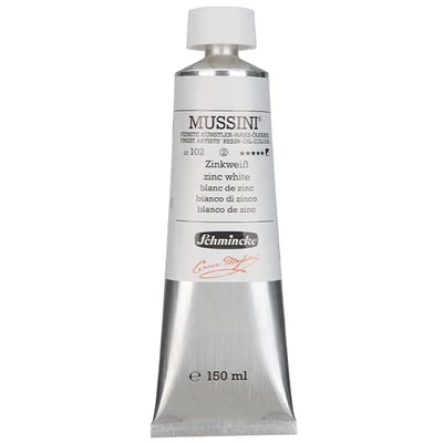 Olejová farba Schmincke Mussini, 150 ml - 102, zinc white