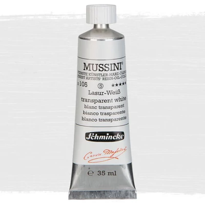 Olejová farba Schmincke Mussini, 35 ml - 105, transparent white