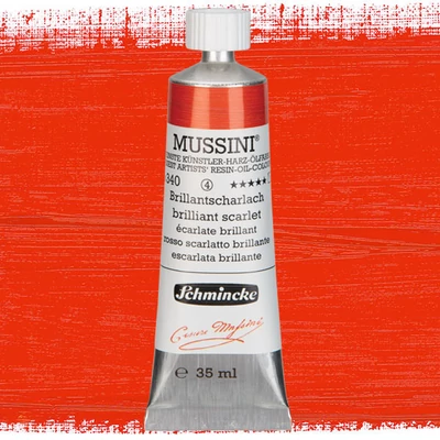Olejová farba Schmincke Mussini, 35 ml - 340, brilliant scarlet
