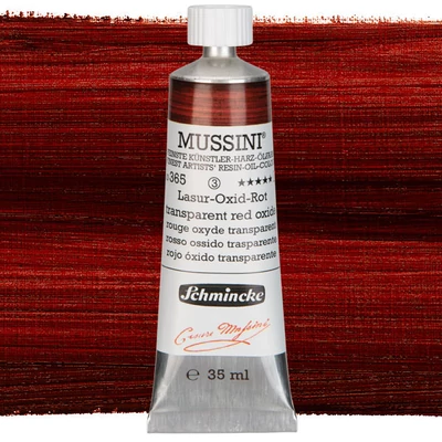 Olejová farba Schmincke Mussini, 35 ml - 365, translucent red oxide