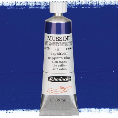 Olejová farba Schmincke Mussini, 35 ml - 479, sapphire blue