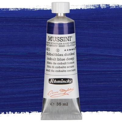 Olejová farba Schmincke Mussini, 35 ml - 481, cobalt blue deep