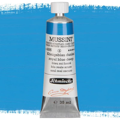 Olejová farba Schmincke Mussini, 35 ml - 486, royal blue deep