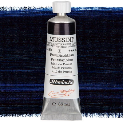 Olejová farba Schmincke Mussini, 35 ml - 490, prussian blue