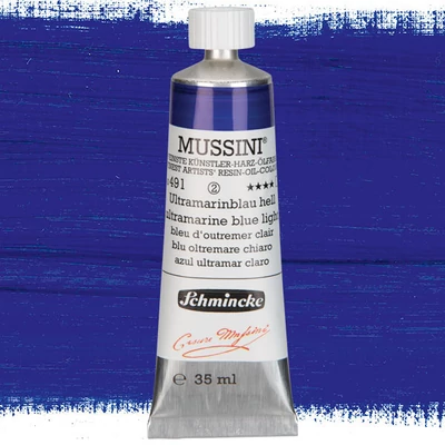 Olejová farba Schmincke Mussini, 35 ml - 491, ultramarine blue light