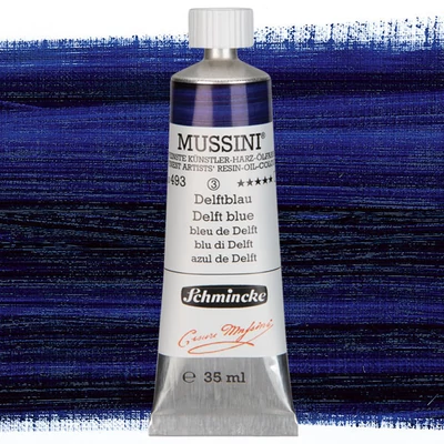 Olejová farba Schmincke Mussini, 35 ml - 493, delft blau