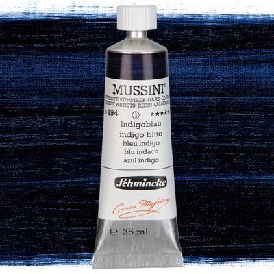 Olejová farba Schmincke Mussini, 35 ml - 494, indigo blue