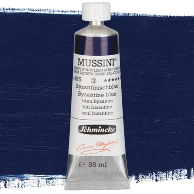 Olejová farba Schmincke Mussini, 35 ml - 495, byzantine blue