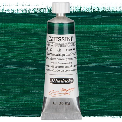 Olejová farba Schmincke Mussini, 35 ml - 512, chromium oxide green brilliant