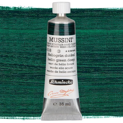 Olejová farba Schmincke Mussini, 35 ml - 518, helio green deep