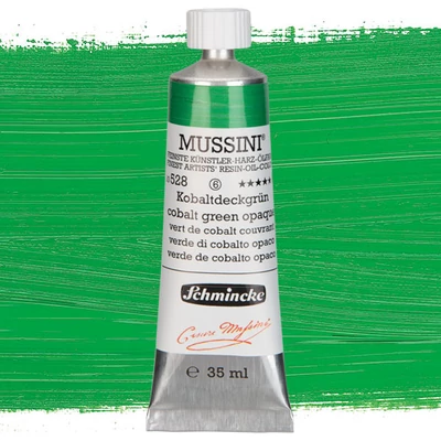 Olejová farba Schmincke Mussini, 35 ml - 528, cobalt green opaque