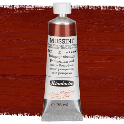 Olejová farba Schmincke Mussini, 35 ml - 647, pompeiian red