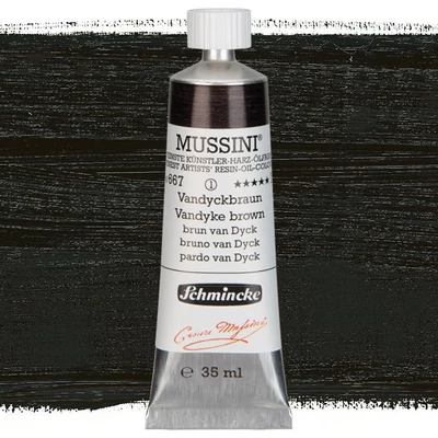 Olejová farba Schmincke Mussini, 35 ml - 667, vandyck brown