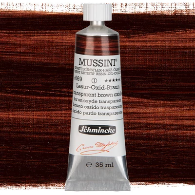 Olejová farba Schmincke Mussini, 35 ml - 669, translucent brown oxide