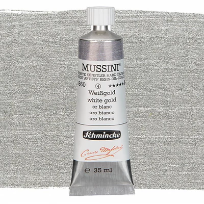 Olejová farba Schmincke Mussini, 35 ml - 860,  white gold