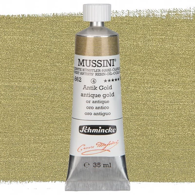 Olejová farba Schmincke Mussini, 35 ml - 862, antique gold