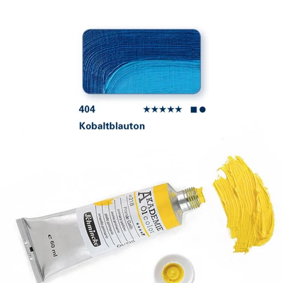 Olejová farba Schmincke Akademie, 60 ml - 404, cobalt blue hue