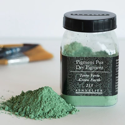 Pigment Sennelier - 213, green earth, 120 g