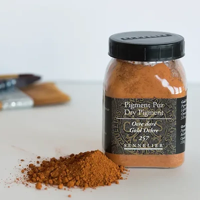 Pigment Sennelier - 257, gold ochre, 110 g