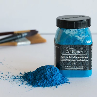 Pigment Sennelier - 323, cerulean blue hue, 180 g