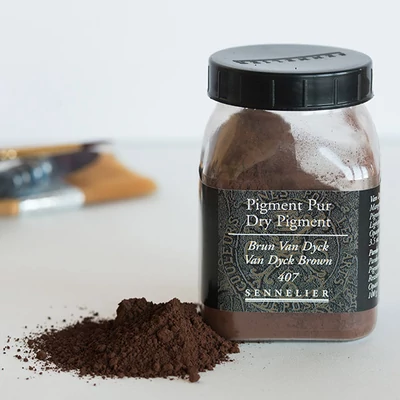 Pigment Sennelier - 407, vandyck brown, 100 g