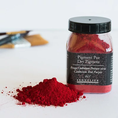 Pigment Sennelier - 611, cadmium red purple, 140 g