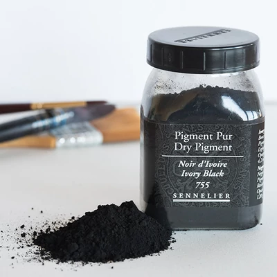 Pigment Sennelier - 755, ivory black, 120 g