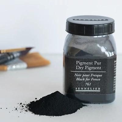 Pigment Sennelier - 761, black for fresco, 35 g