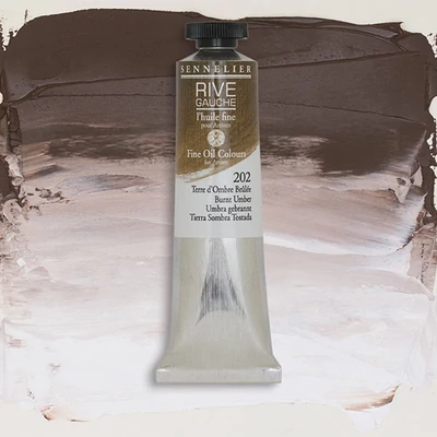 Olejová farba Sennelier Rive Gauche, 40 ml - 202, burnt umber