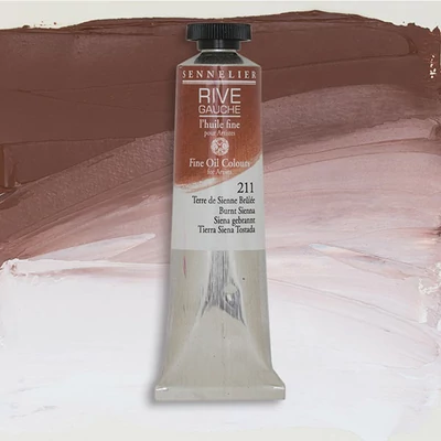 Olejová farba Sennelier Rive Gauche, 40 ml - 211, burnt sienna