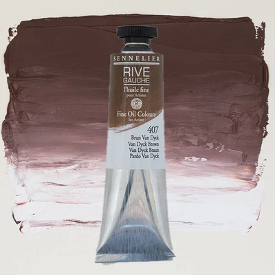 Olejová farba Sennelier Rive Gauche, 40 ml - 407, Van Dyck brown
