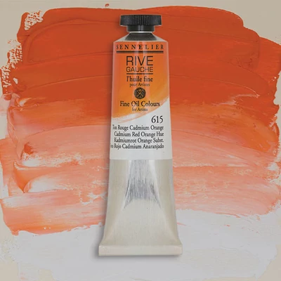 Olejová farba Sennelier Rive Gauche, 40 ml - 615, cadmium red orange hue