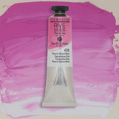 Olejová farba Sennelier Rive Gauche, 40 ml - 658, quinacridone pink