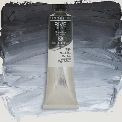 Olejová farba Sennelier Rive Gauche, 40 ml - 759, Mars black